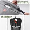 Portable Solar Heated Shower Bag Camping Shower Bath Water Bag 5 Gallons  - Black
