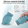 Portable Silicone Folding Cup 320ml Mini Outdoor Picnic Tableware Box Travel Coffee Retractable Wine Glass - Pink - 320ml